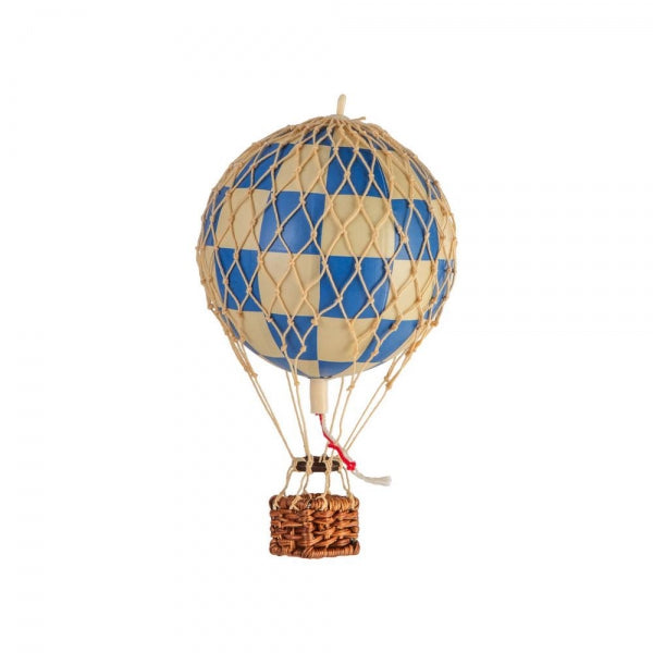 Floating The Skies Balloon Basket, Authentic Models check blue | Crafthouse Store Kijkduin