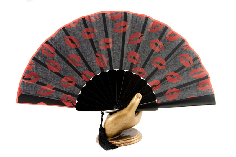 Hand Fan red, Rockcoco close-up | Crafthouse Store Kijkduin